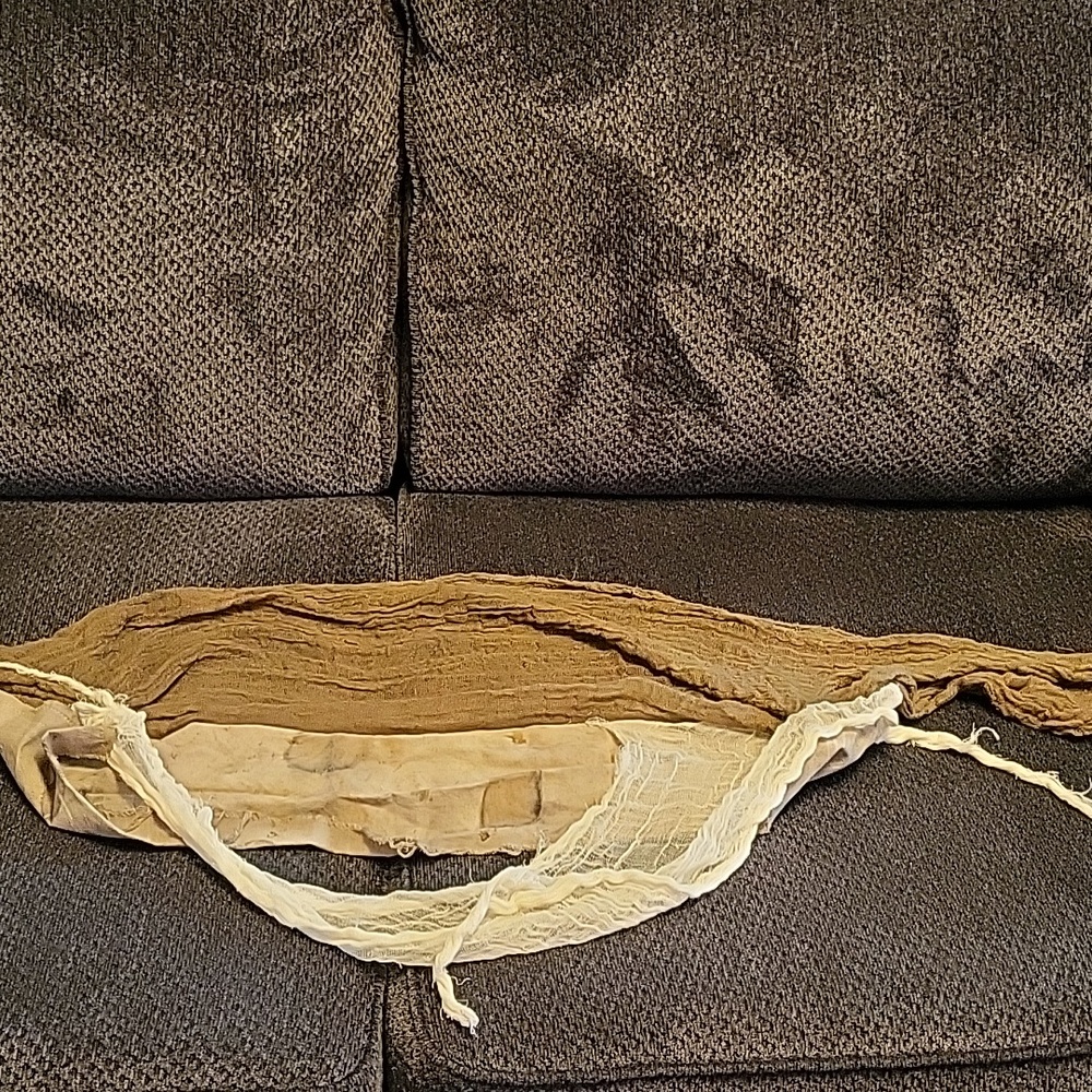 Hand Crafted and Hand Dyed BoHo Circle Scarf - Picture 2 of 6